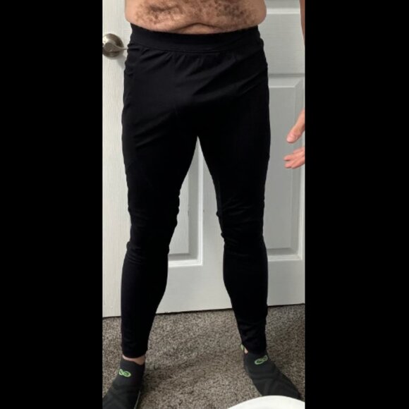 baleaf Men's Yoga Pants with Pockets, Workout Compression Pants Men Black Medium - Picture 3 of 3